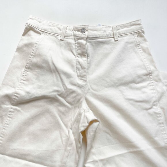 Banana Republic Weekender Slim Barrel Leg Pant Ecru Size 6 NEW NWT - Picture 5 of 11